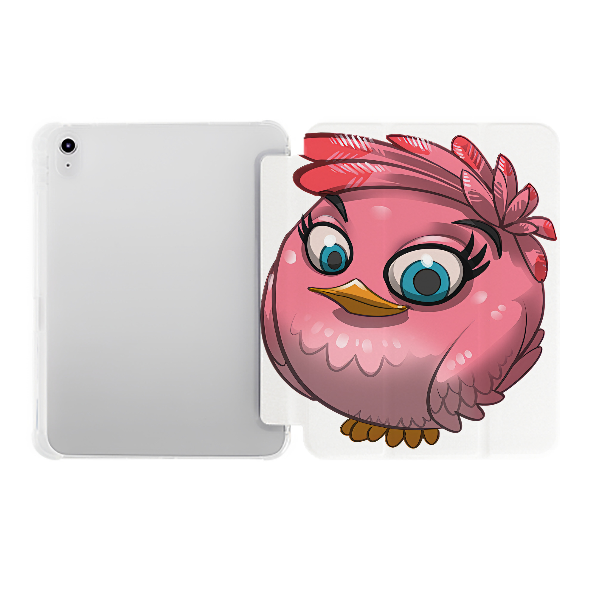 （画像用） Angry Birds アングリーバード IPad ケース ペン収納付き 三つ折りスタンド PUレザー×シリコン 対応機種9.5/10.5/10.9インチ